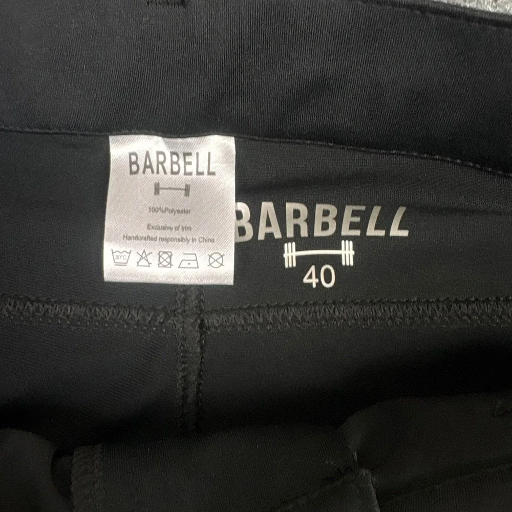 Barbell Apparel Athletic Chino Pants Mens 40 Black Performance Stretch 0634